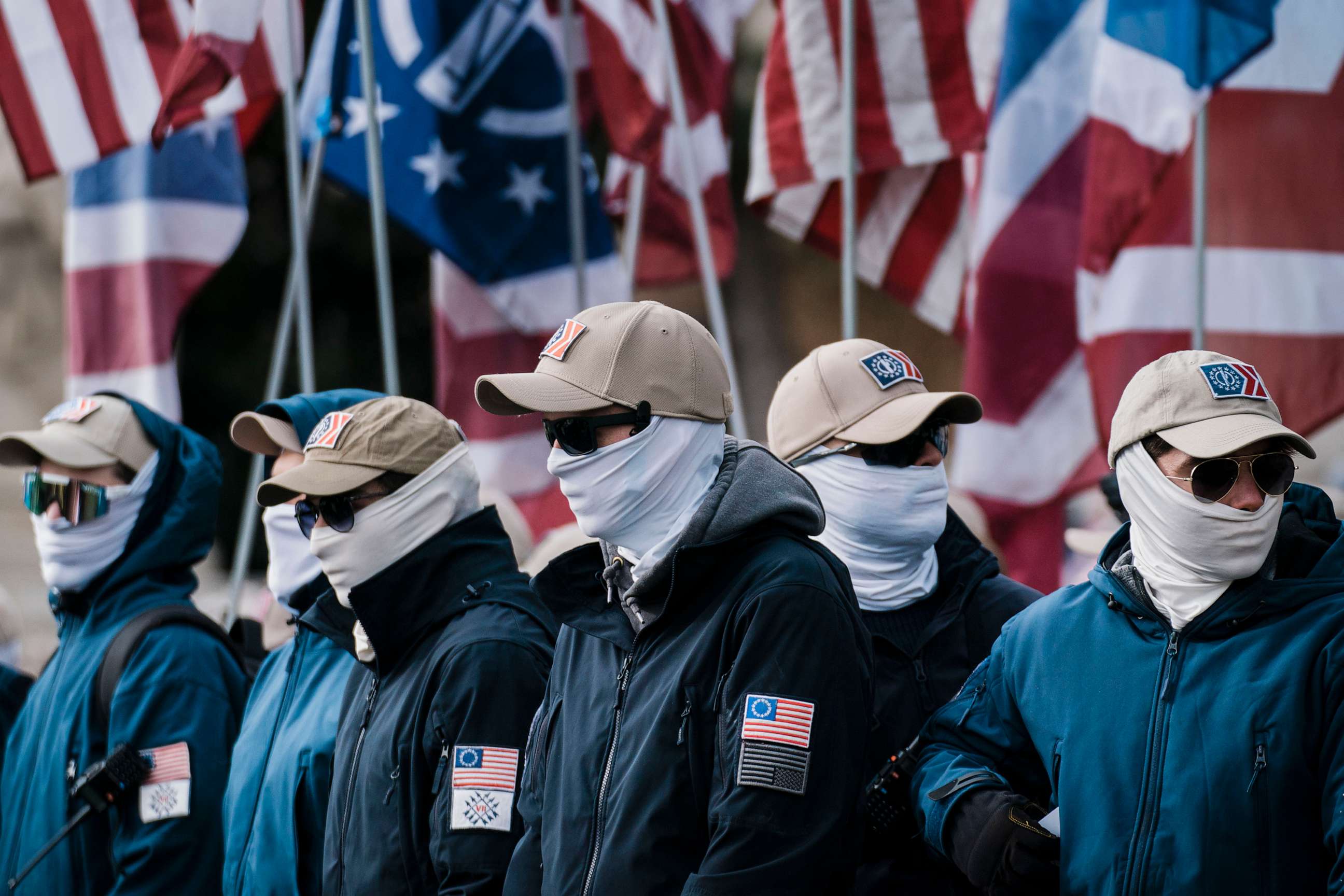 PHOTO: People march during the 49th annual March for Life along Constitution Ave., Jan. 21, 2022 in Washington, D.C.