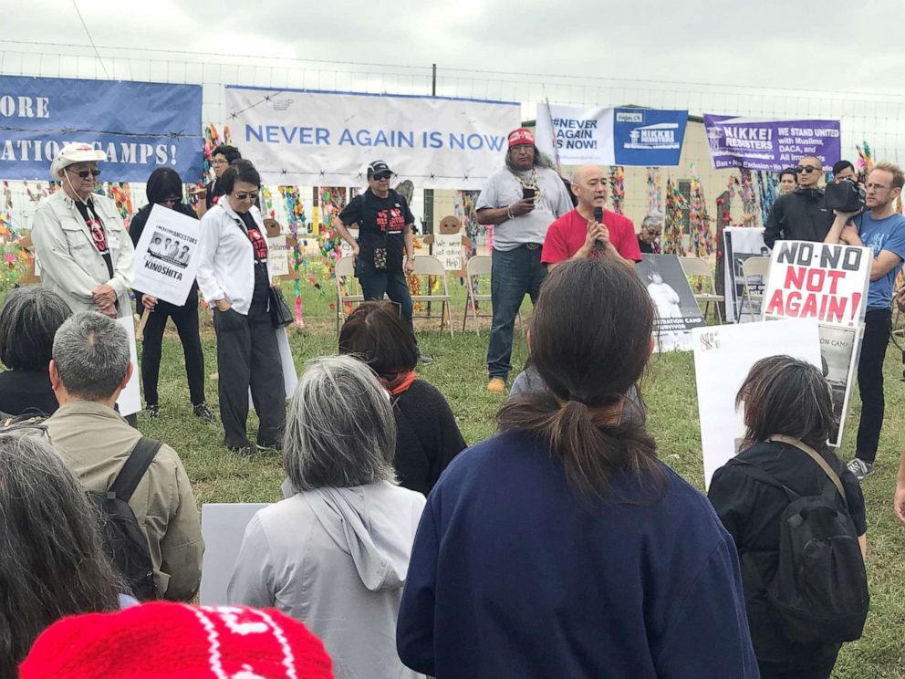 PHOTO: Protest at South Texas Residential Family Center in Dilley, Texas, March, 30, 2019.