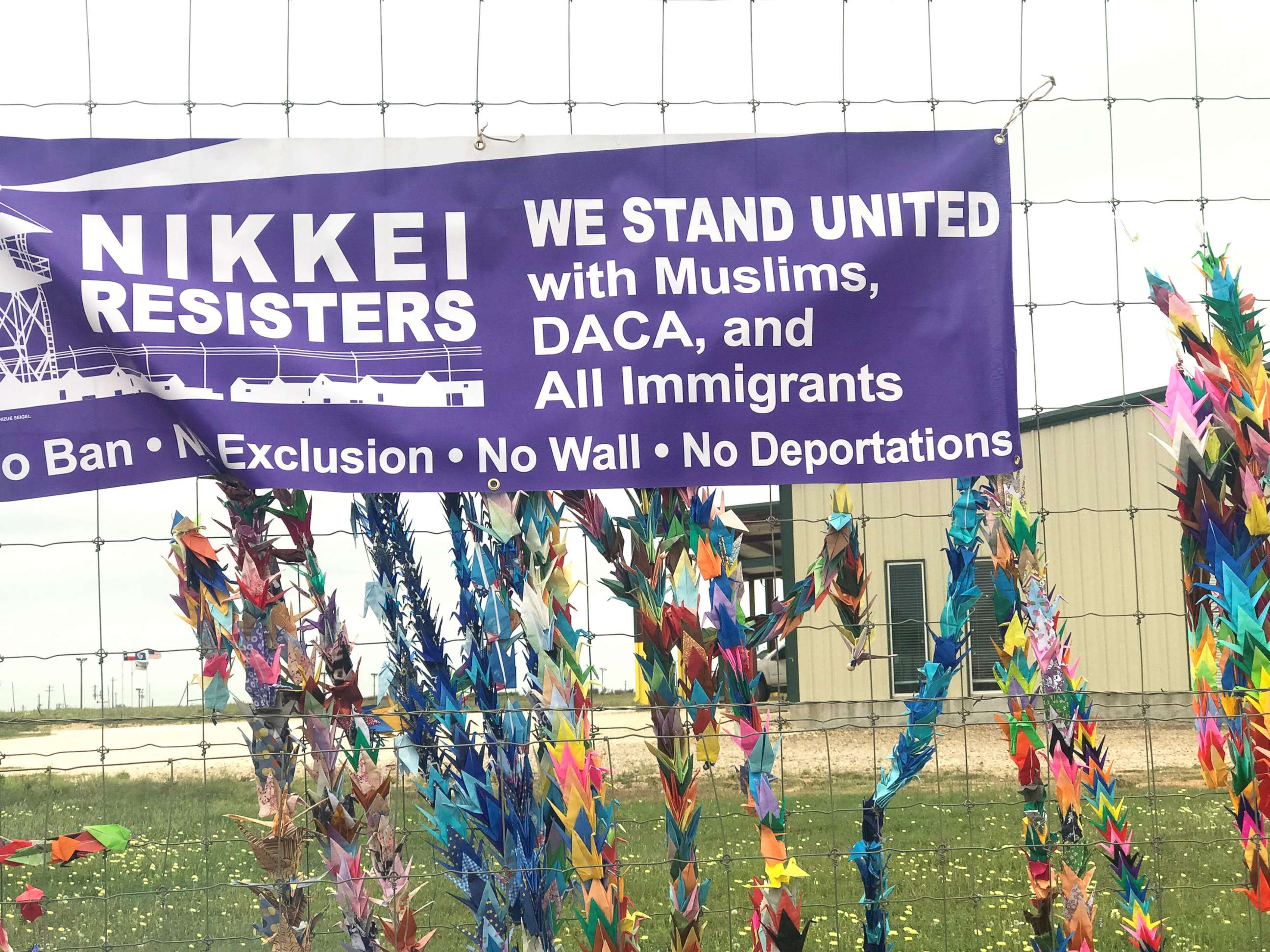 PHOTO: Protest at South Texas Residential Family Center in Dilley, Texas, 3/302019