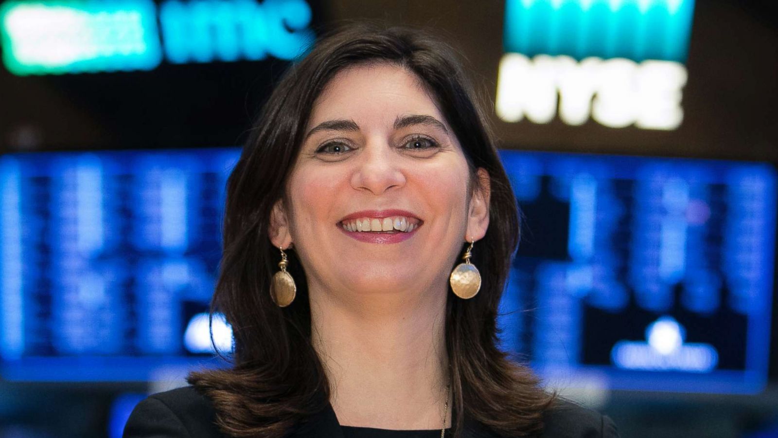 PHOTO: In this undated photo provided by the New York Stock Exchange, Stacey Cunningham poses for a photo at the Stock Exchange in New York City.