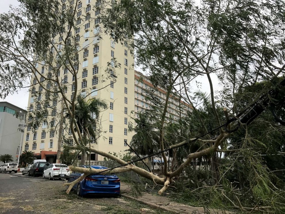 PHOTO: Hurricane Irma hits Guaynabo, Puerto Rico, Sept. 7, 2017.