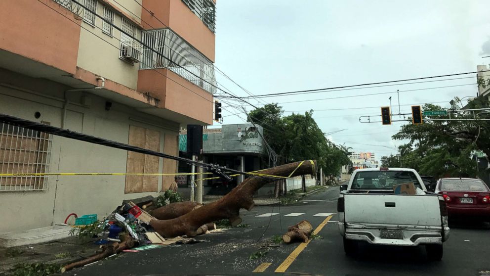 PHOTO: Hurricane Irma hits Guaynabo, Puerto Rico, Sept. 7, 2017.