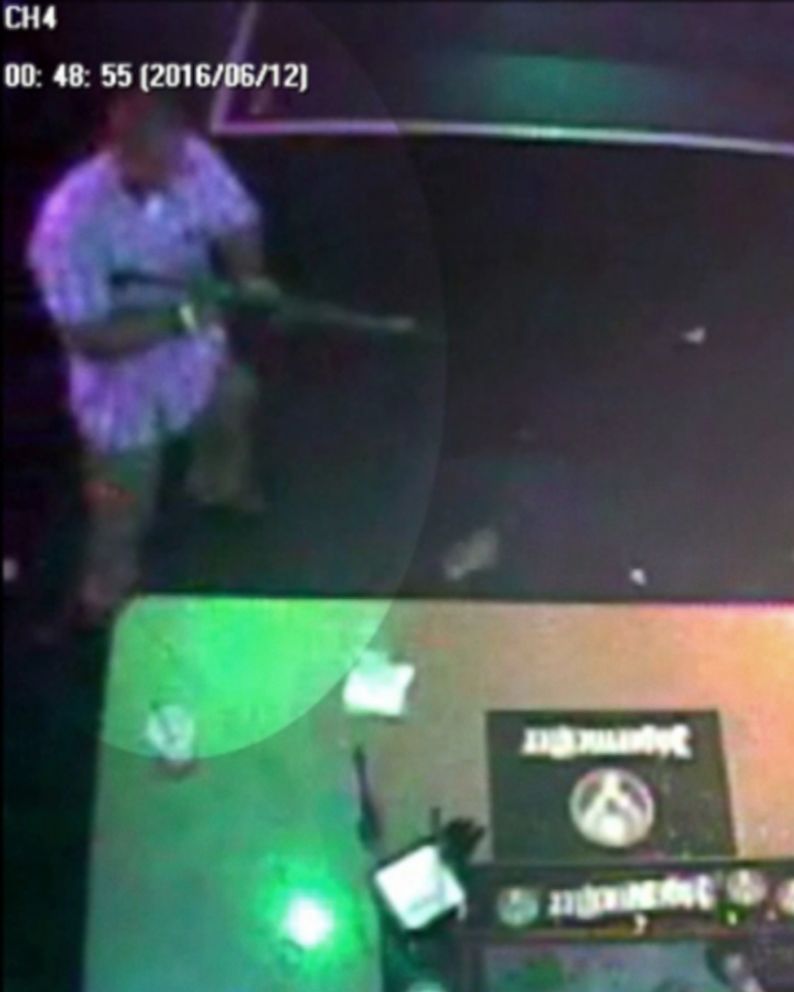 PHOTO: Surveillance footage shows Pulse nightclub shooter Omar Mateen inside the club on the night of June 12, 2016, in Orlando, Fla.