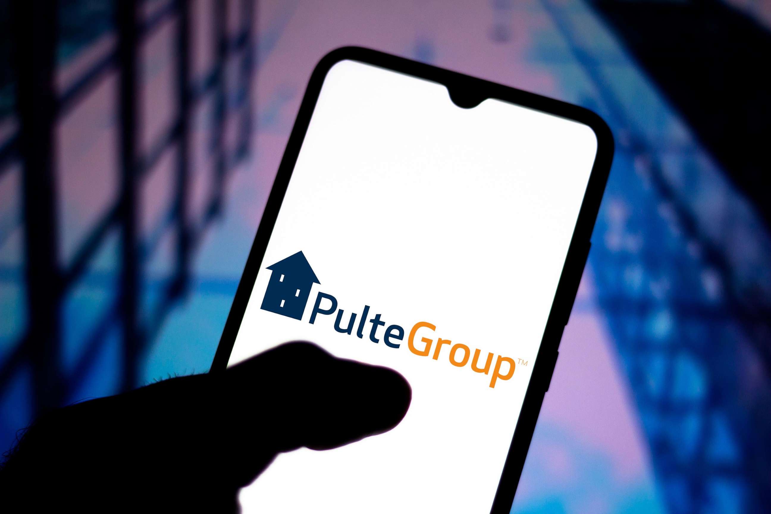 PHOTO: In this photo illustration the PulteGroup logo seen displayed on a smartphone.