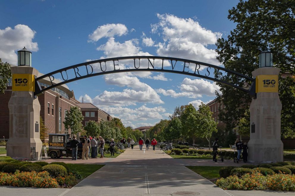 PHOTO: General view of the campus of Purdue University on Oct. 20, 2018 in West Lafayette, Ind.