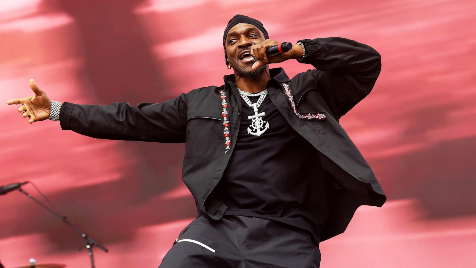 PHOTO: In this April 12, 2026, file photo, Pusha T of Clipse performs at the Outdoor Theatre during the 2026 Coachella Valley Music and Arts Festival in Indio, Calif.