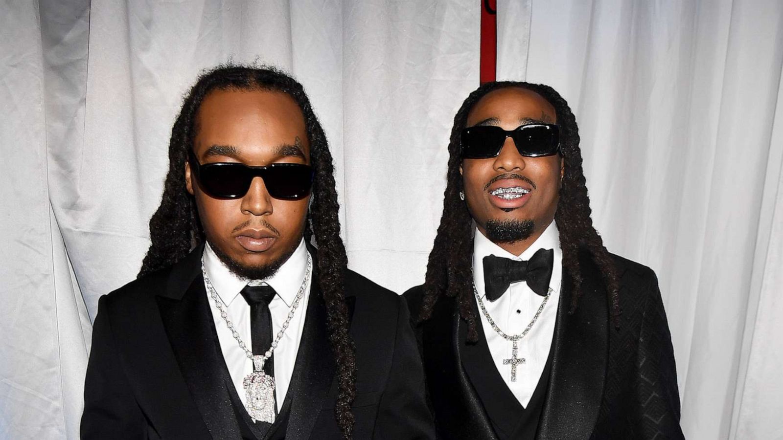 PHOTO: In this June 1, 2022, file photo, Takeoff and Quavo attend an event in Atlanta.