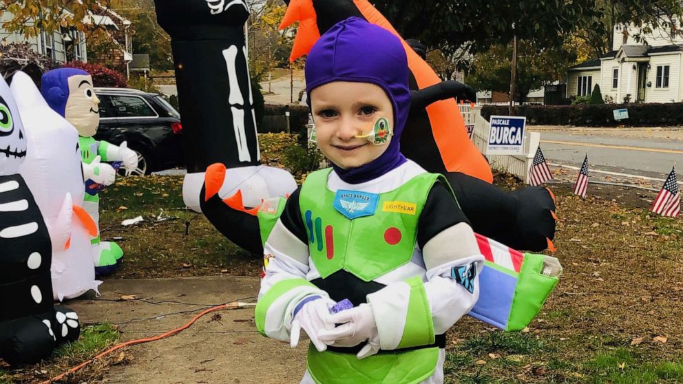 3-year-old known as 'Mighty Quinn' goes trick-or-treating after 100 ...