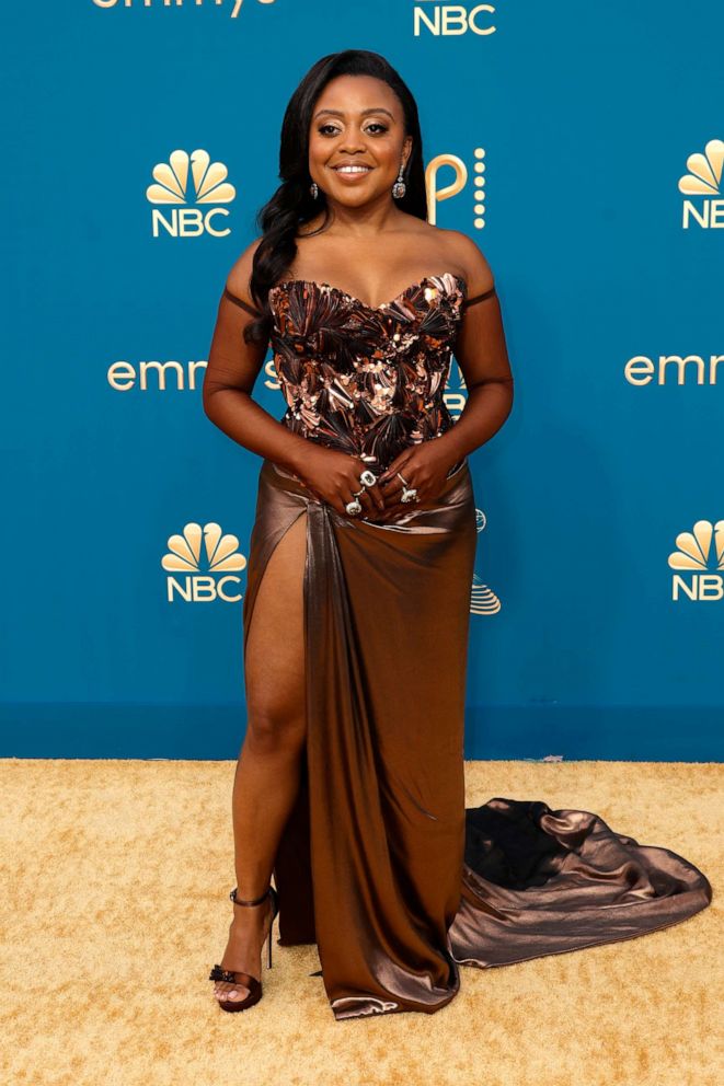PHOTO: Quinta Brunson attends the 74th Primetime Emmys at Microsoft Theater on Sept. 12, 2022, in Los Angeles.