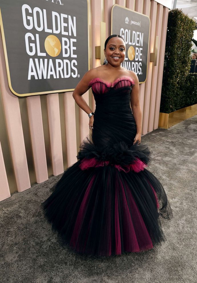 Photo: Quinta Branson arrives at the 80th Annual Golden Globe Awards at the Beverly Hilton Hotel in Beverly Hills, CA on January 10, 2023.