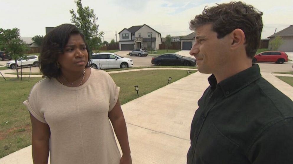 PHOTO: Racquel Lee recounted hiding in a closet at the Allen Premium Outlets in Allen, Texas, during a massacre that killed eight people, May 6, 2023.