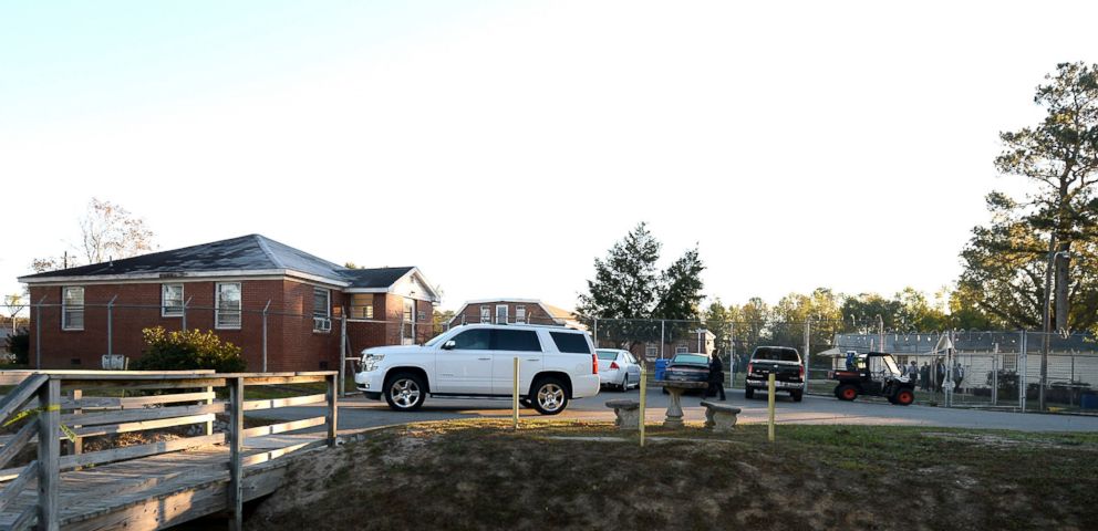 PHOTO: Former Carolina Panthers NFL football player Rae Carruth is driven from the Sampson Correctional Institution in Clinton, N.C., Oct. 22, 2018.