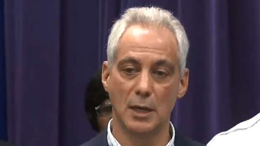 Chicago Mayor Rahm Emanuel speaks at a press conference about seeking a new law to crack down on carjacking.
