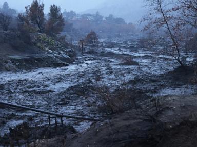 Firefighter swept into ocean in debris flow as heavy rain pounds LA