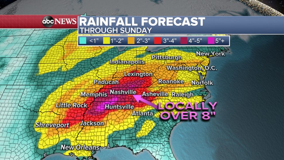 PHOTO: Rainfall Forecast