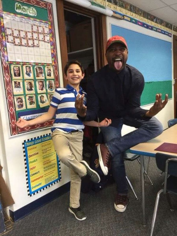 PHOTO: Gio Dargaj, 10, is photographed here with Ricky Smith, the founder of the nonprofit organization RAKE (Random Acts of Kindness Everywhere). 