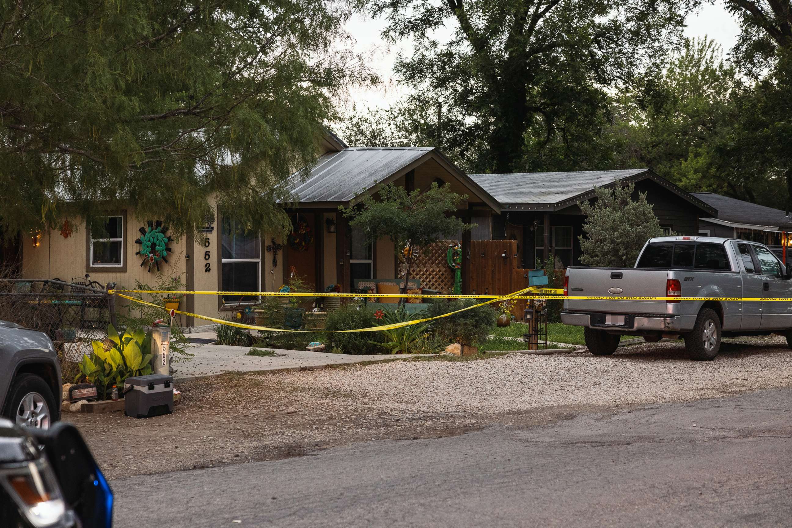 PHOTO: The home of suspected gunman, 18-year-old Salvador Ramos, is cordoned off with police tape, May 24, 2022, in Uvalde, Texas.