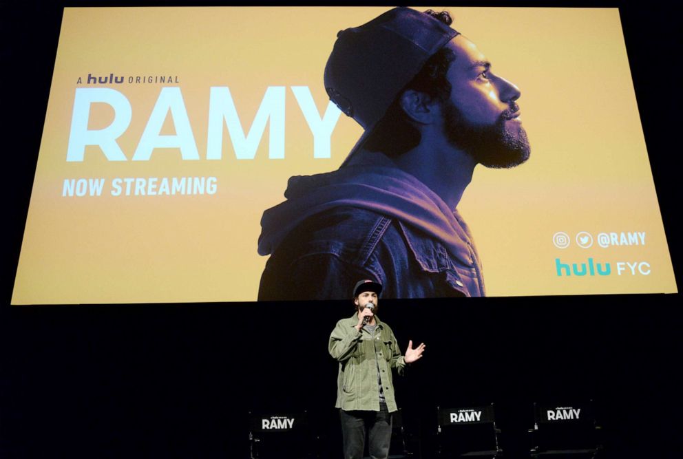 PHOTO: Ramy Youssef speaks during  the Hulu "Ramy" FYC event  on May 13, 2019 in Hollywood, Calif.