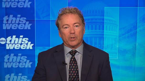 Sen. Rand Paul speaks with ABC News while appearing on This Week, May 18, 2025.