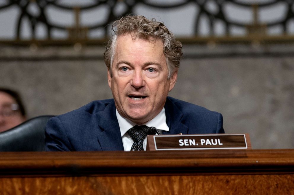 PHOTO: Sen. Rand Paul questions Dr. Anthony Fauci, White House Chief Medical Advisor and Director of the NIAID, at a Senate Health, Education, Labor, and Pensions Committee hearing on Capitol Hill, Jan. 11, 2022 in Washington, D.C.