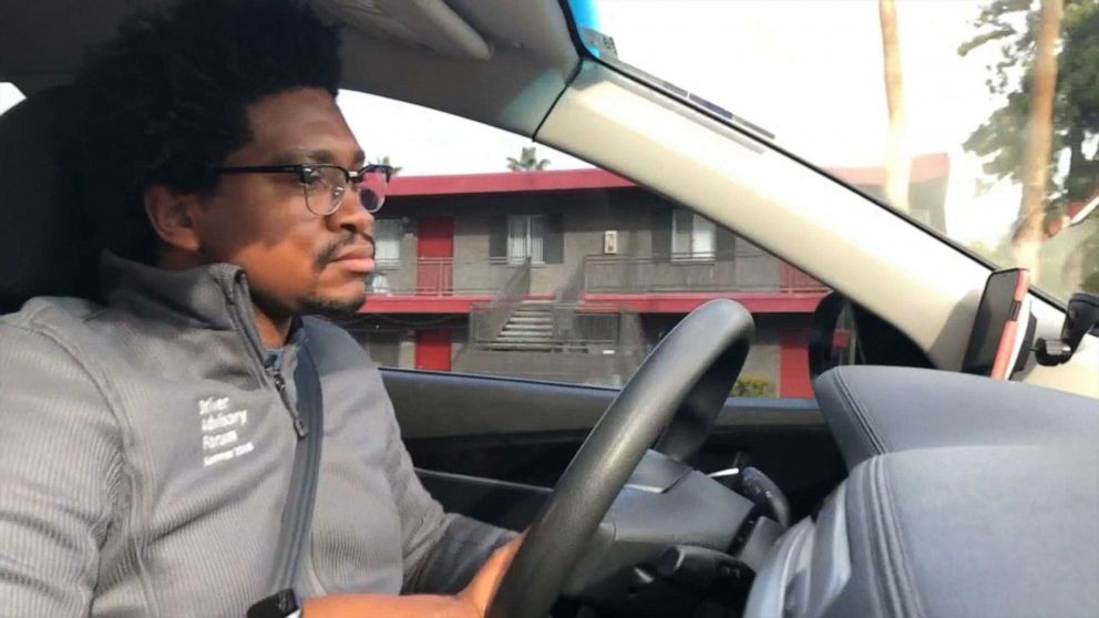 PHOTO: An undated photo shows Randy Clarke driving his car while speaking with KNXV reporters.