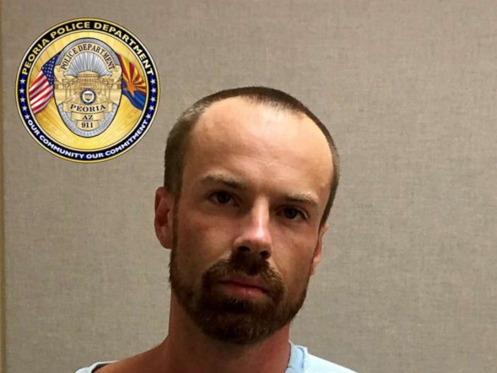 PHOTO: Michael Paul Adams, 27, was arrested for allegedly stabbing a 17-year-old to death at a gas station in Arizona, police said.