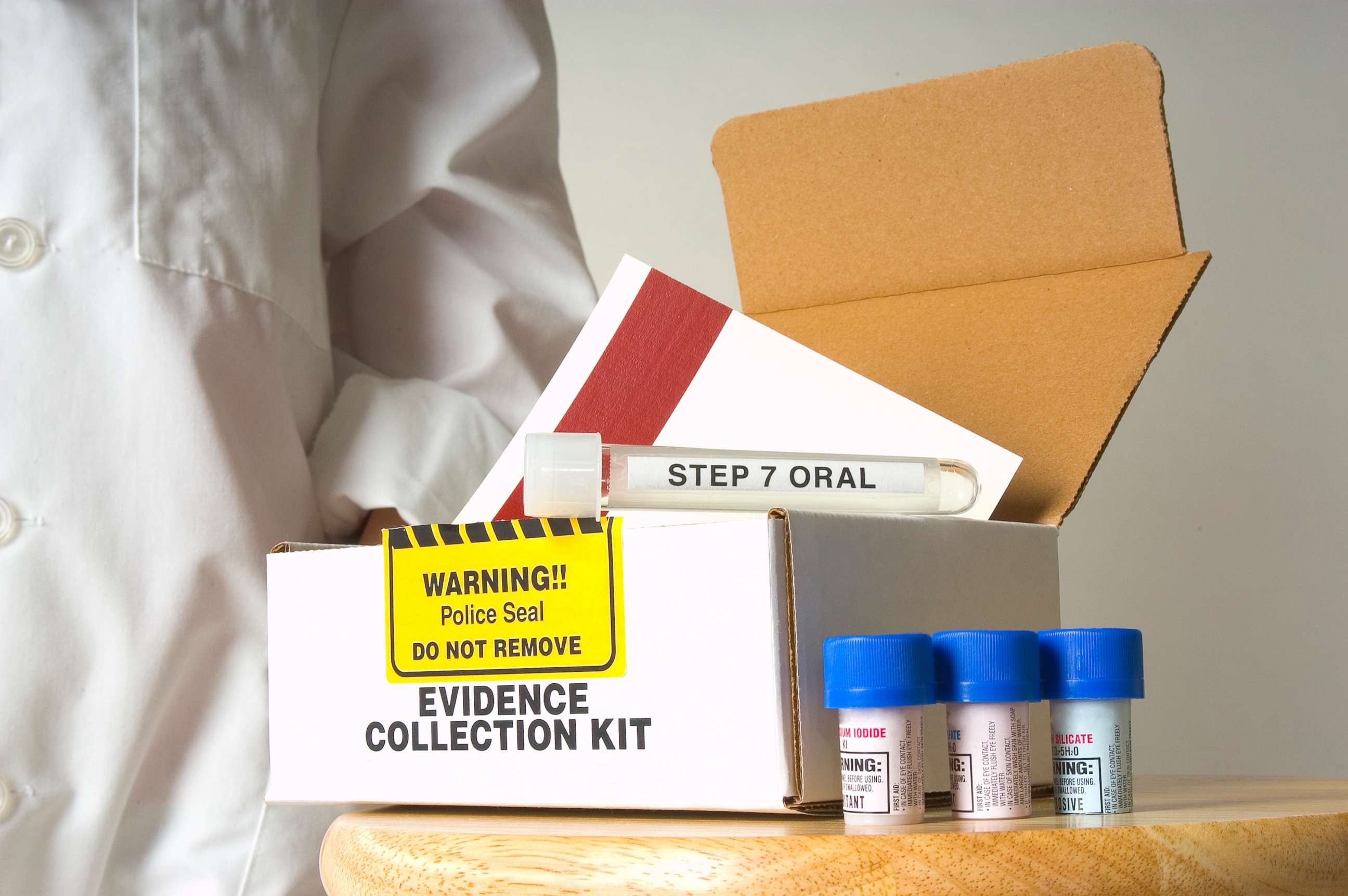 PHOTO: In this stock photo an evidence collection kit used for rapes is pictured.