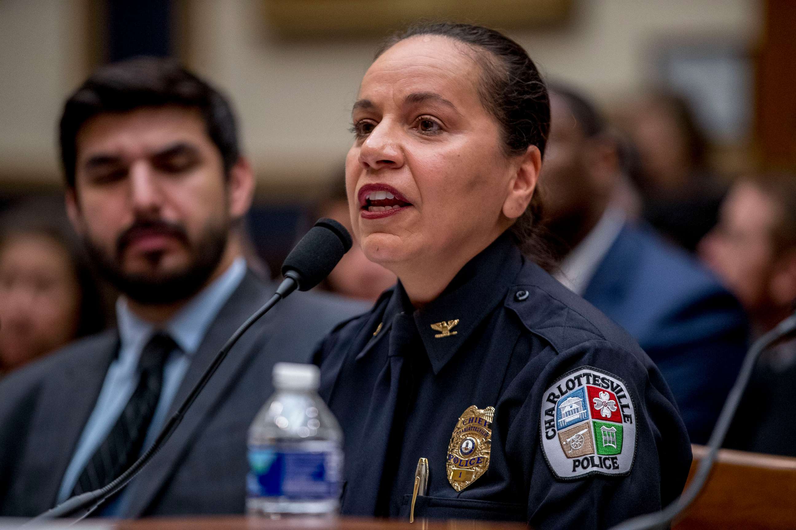 PHOTO: In this Sept. 25, 2019, file photo, Charlottesville Chief of Police RaShall Brackney speaks at a House Judiciary Committee hearing on assault weapons on Capitol Hill in Washington.