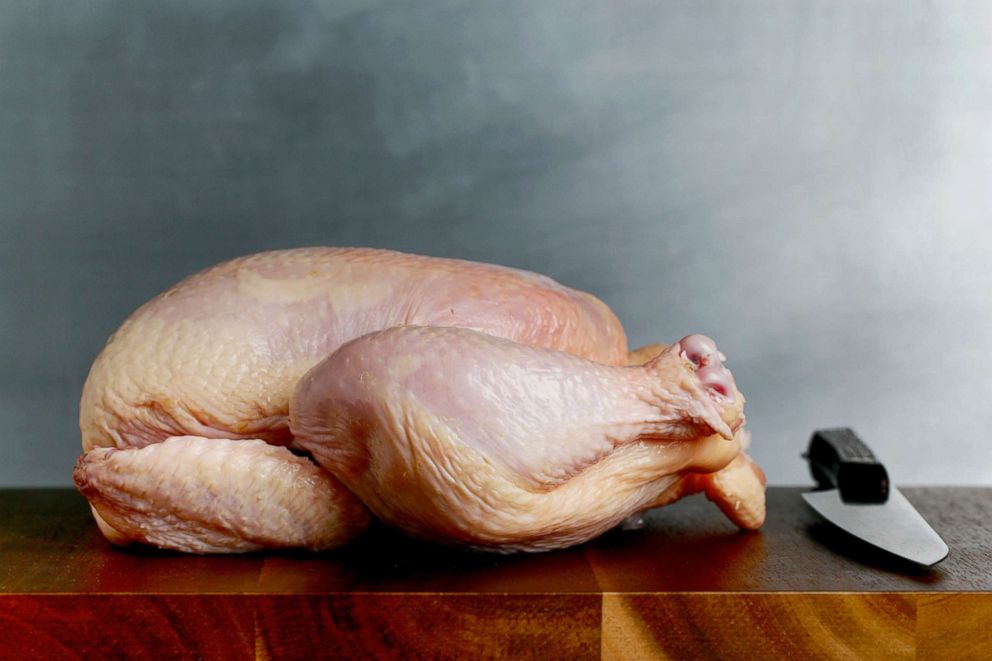 PHOTO: Whole raw chicken photographed in Washington.