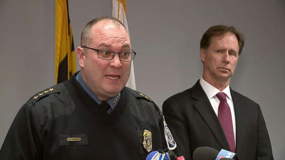 PHOTO: Anne Arundel County Police Chief Timothy Altomare speaks about an arrest made in the killing of a salesman in a model home in Hanover, Md., in a press conference on Dec. 7, 2018.