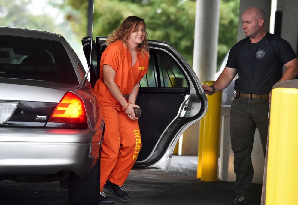 PHOTO: Reality Winner arrives at a courthouse after she pleaded guilty in June to copying a classified U.S. report and mailing it to an unidentified news organization, in Augusta, Ga., Aug. 23, 2018.