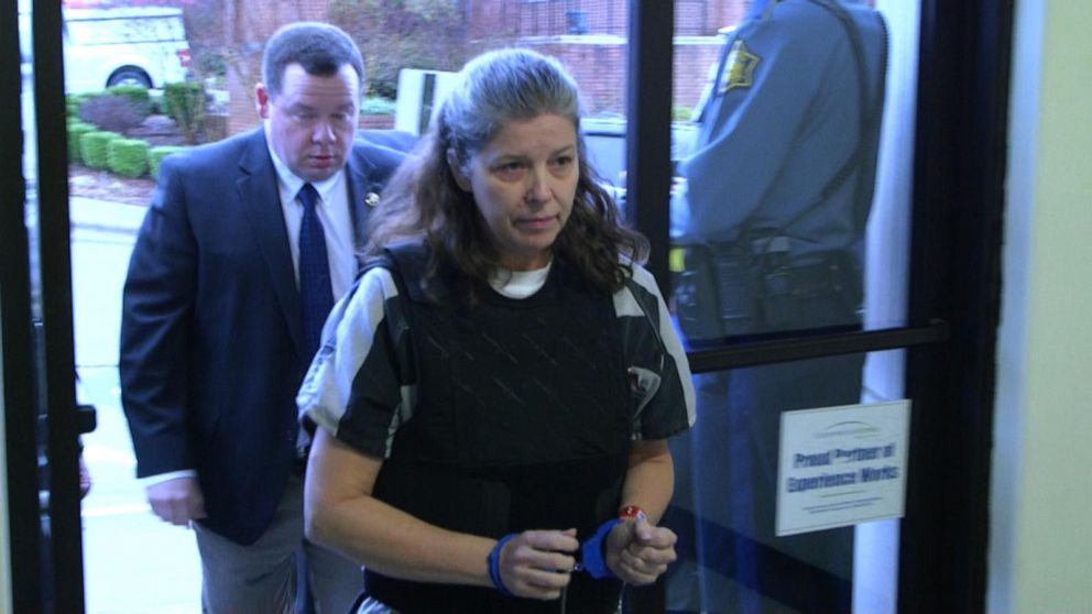 PHOTO: Rebecca O'Donnell is seen at a court appearance in Arkansas, Jan. 29, 2020.