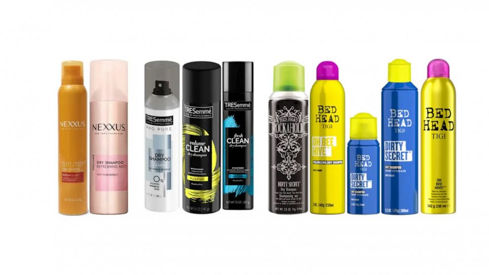 Dry shampoo recall list Unilever recalls Dove, Bed Head, more hair