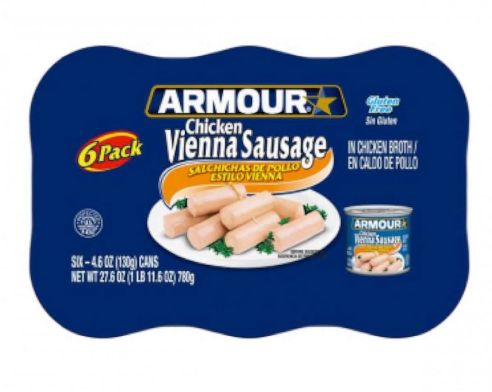 PHOTO: Armour Chicken Vienna Sausage, 27.6 Ounce is one of the Conagra Brands items that have been recalled.