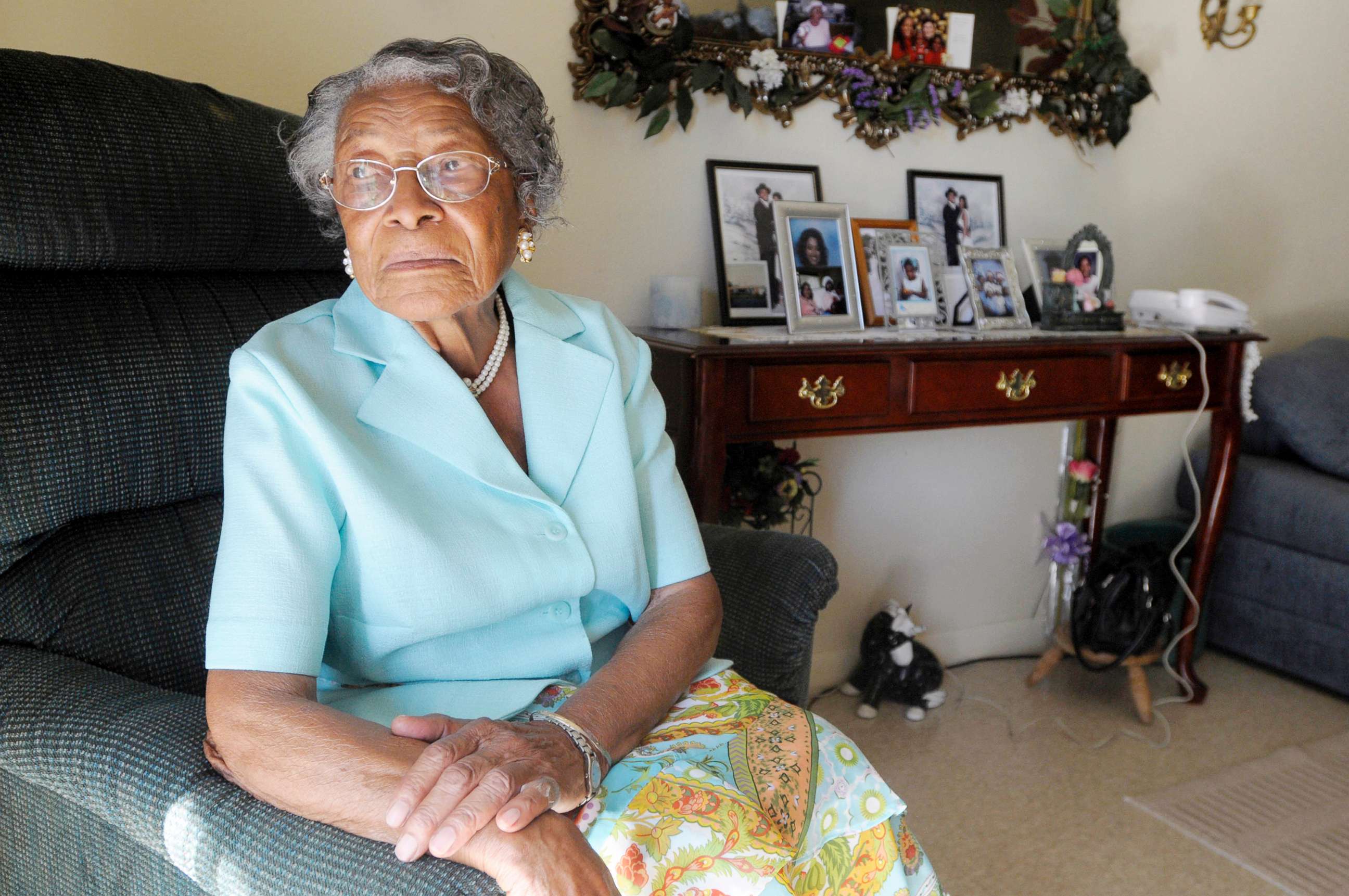 PHOTO: Recy Taylor poses for a photo in her home in Winter Haven, Fla., Oct. 7, 2010.