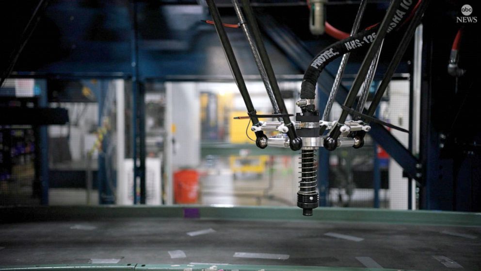PHOTO: A robot designed to sort recyclable material more efficiently than humans is pictured here.