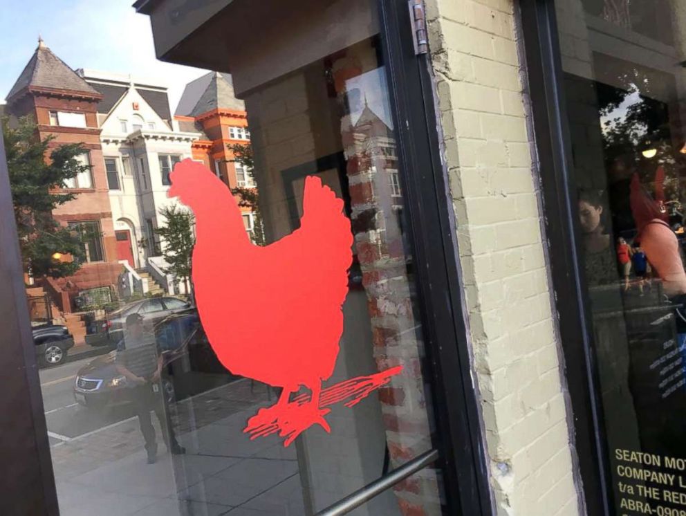 PHOTO: A Red Hen restaurant in Washington D.C. is taking steps to make sure diners know they are not the Red Hen that kicked out White House press secretary Sarah Sanders.