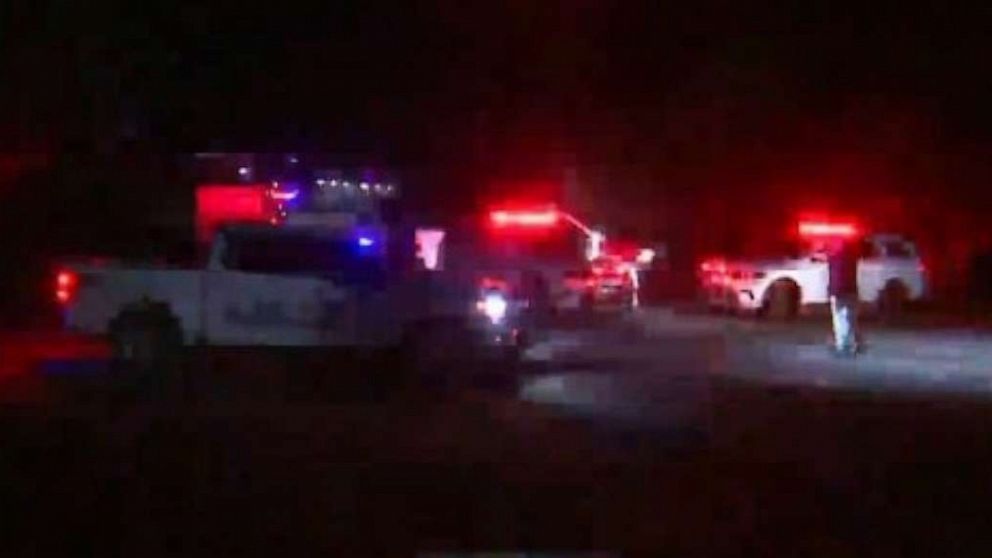 PHOTO: Police respond to a shooting at the 41st Annual Red River Memorial Day Motorcycle Rally, in Red River, New Mexico, on May 27, 2023.