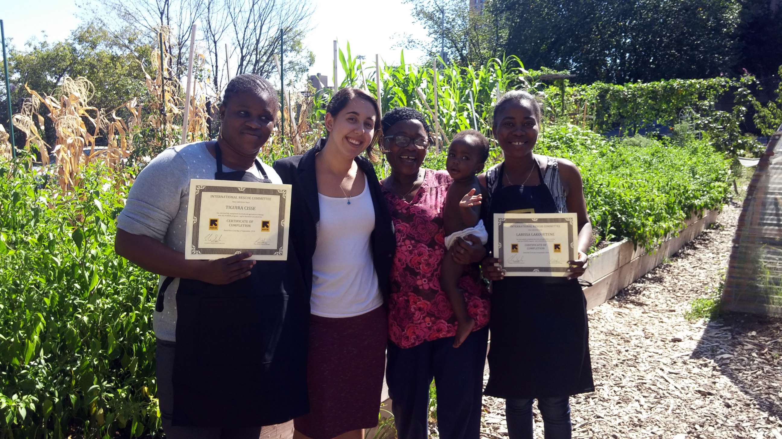 PHOTO: Rose said working in the New Roots garden improved her health.