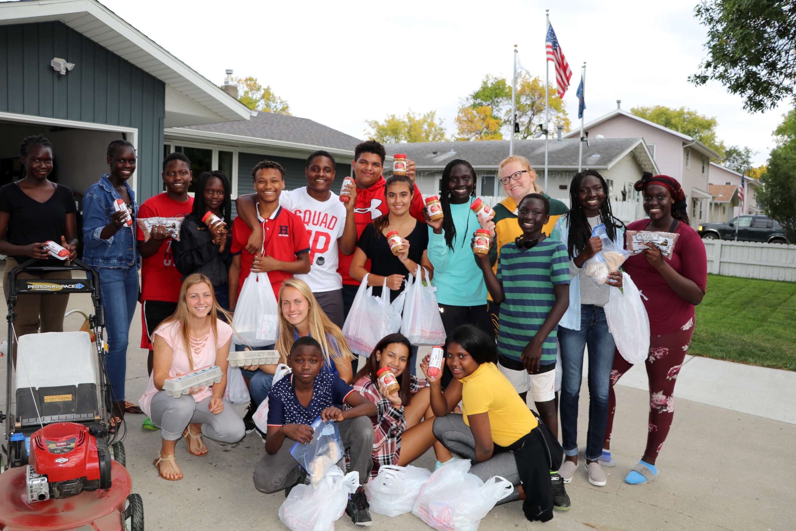 PHOTO: Legacy Children's Foundation students making deliveries to families that need food in an undated photo. 