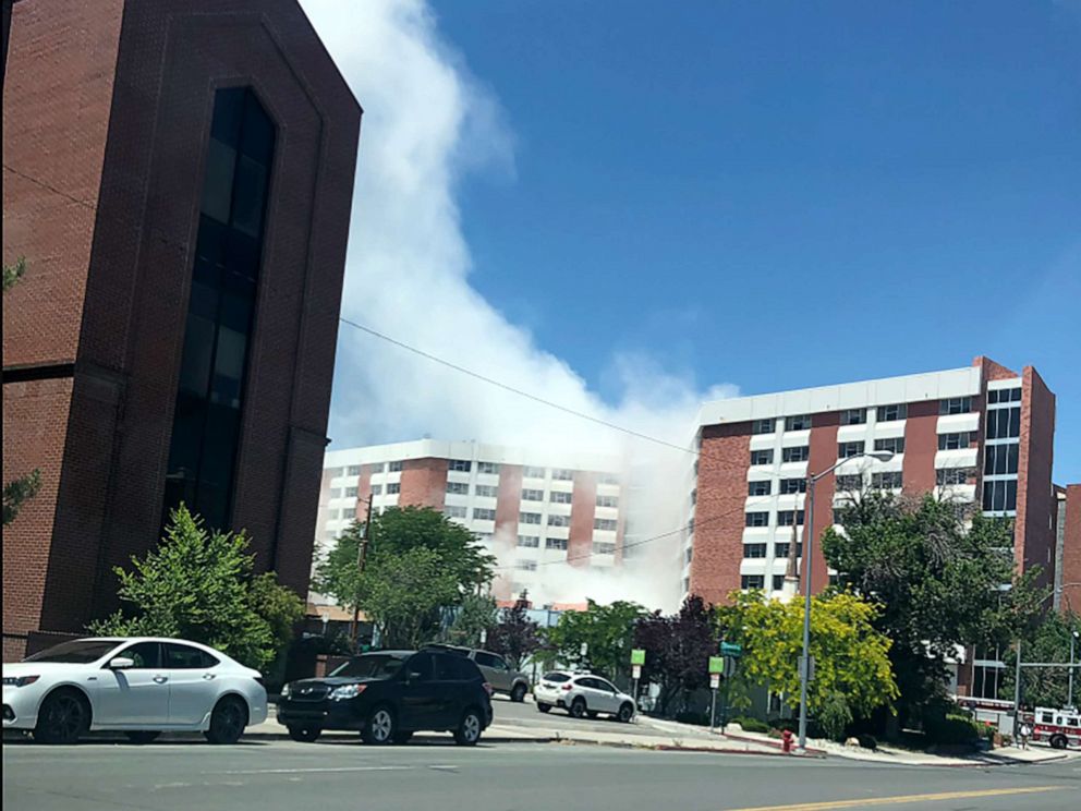 PHOTO: Authorities are responding to reports of a utility explosion on the campus of Reno University of Nevada Reno.