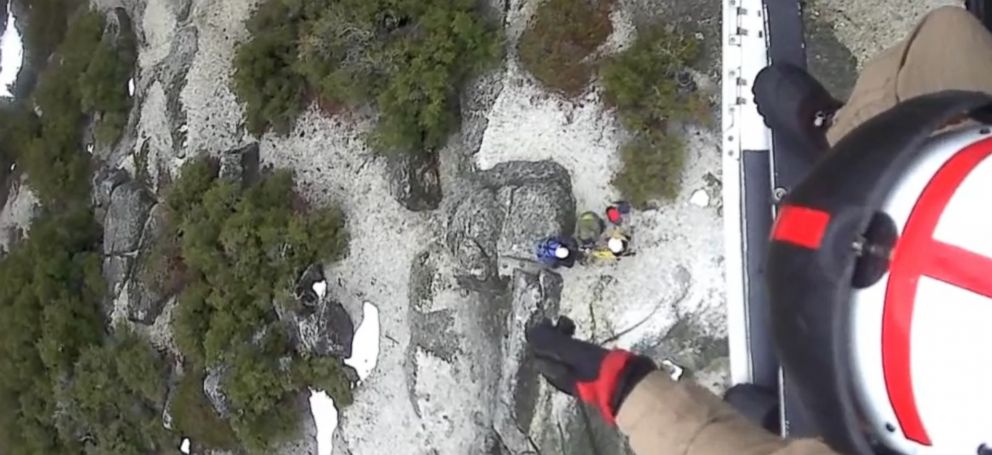 Yosemite National Park Hikers Trapped In Crevasse Get Helicopter Rescue Good Morning America