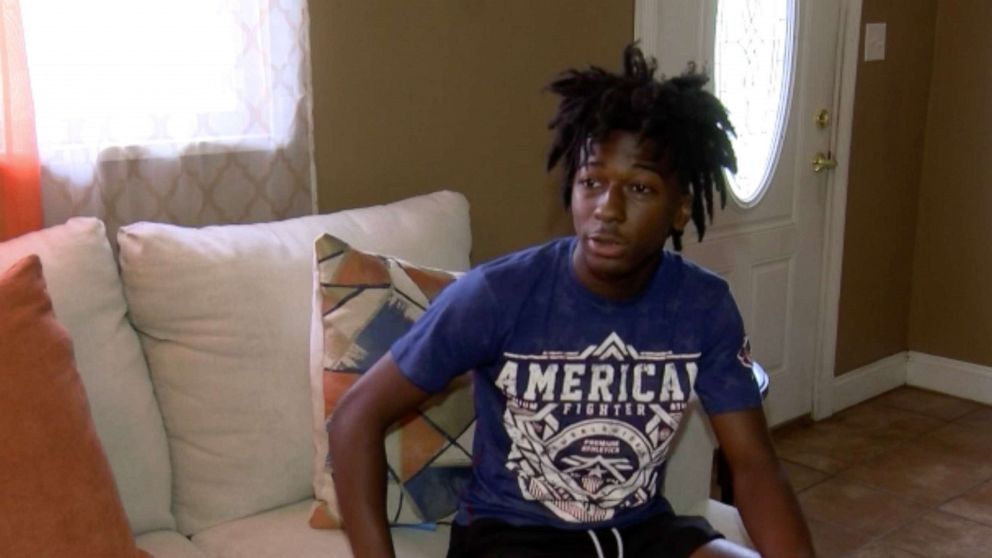 Corion Evans, 16, is being hailed as a hero after he helped rescue four people when a car drove off into the Pascagoula River in Moss Point, Mississippi. 