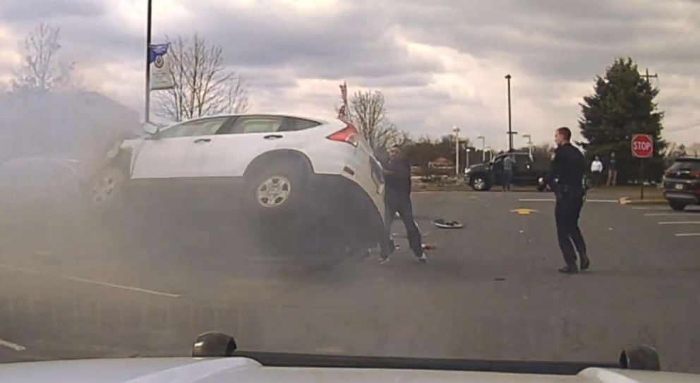 PHOTO: Westtown-East Goshen Regional Police posted this video to their Facebook account of Good Samaritans helping them to save a driver from a burning car after an accident in Westtown Township, Penn., March 14, 2018.