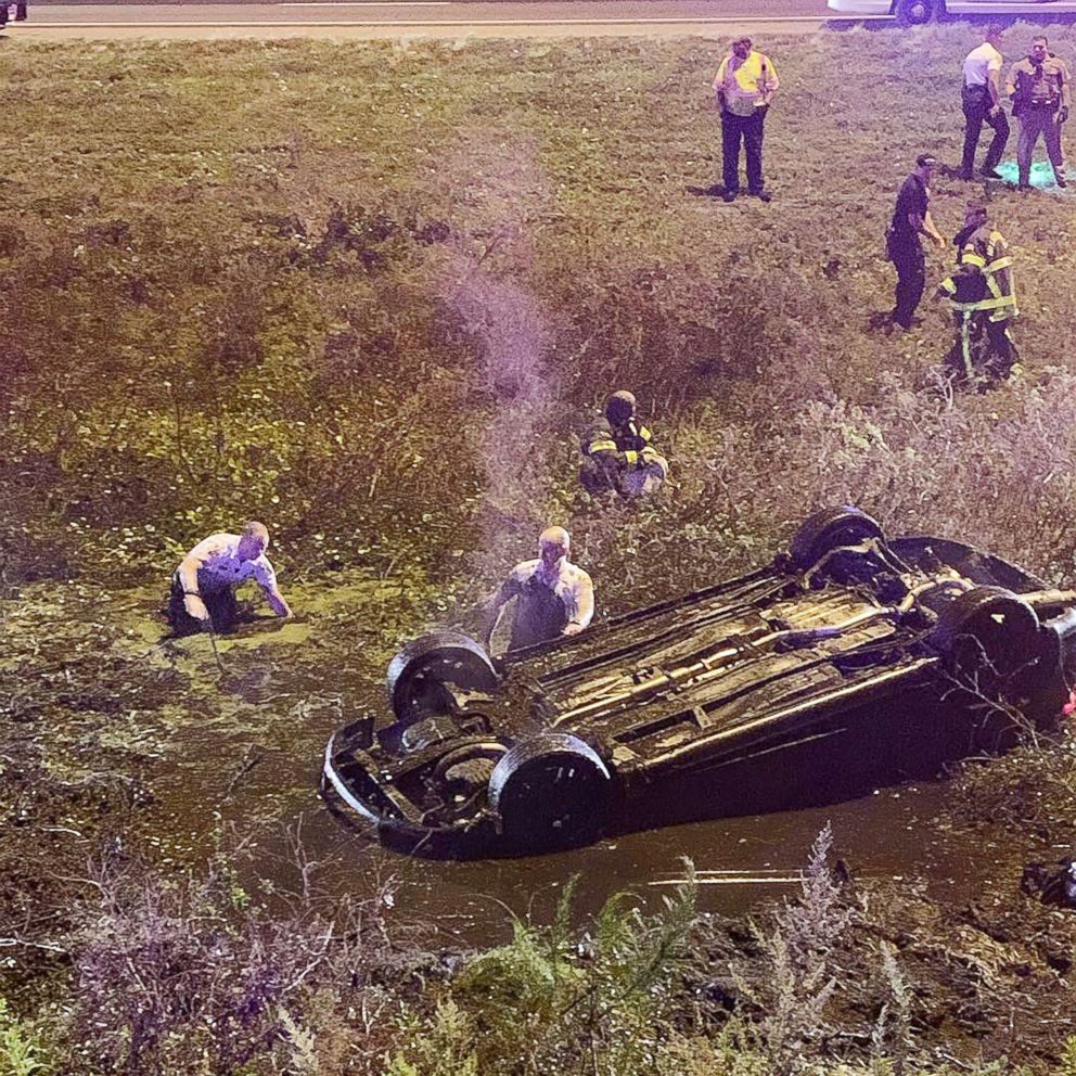 PHOTO: A woman was rescued from water in Hillsborough County, Florida, Jan. 1, 2019.