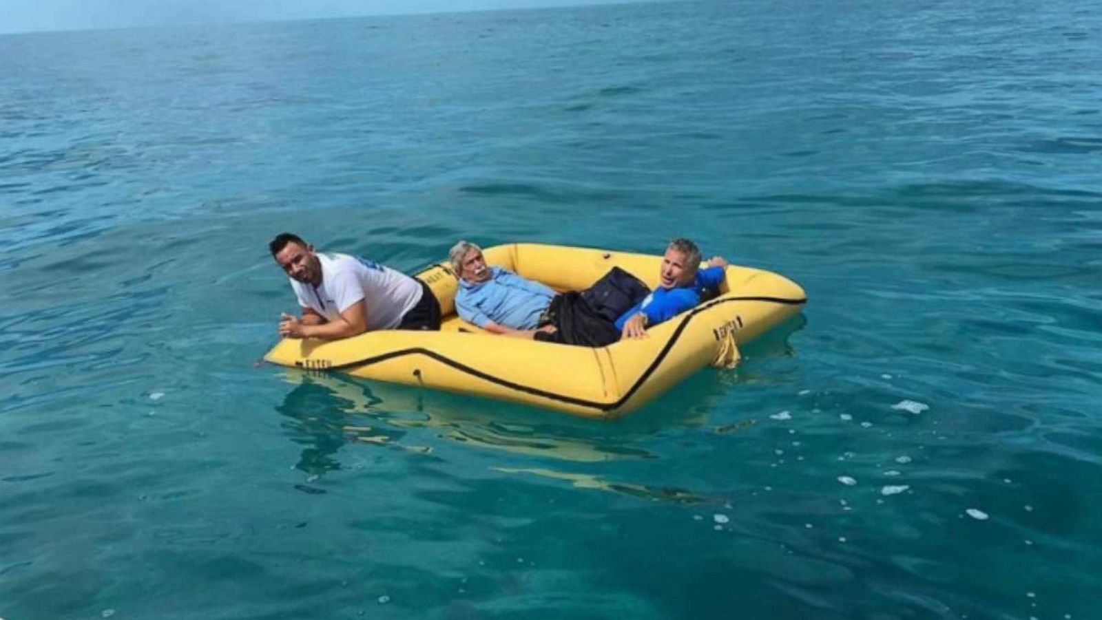 inside a life raft