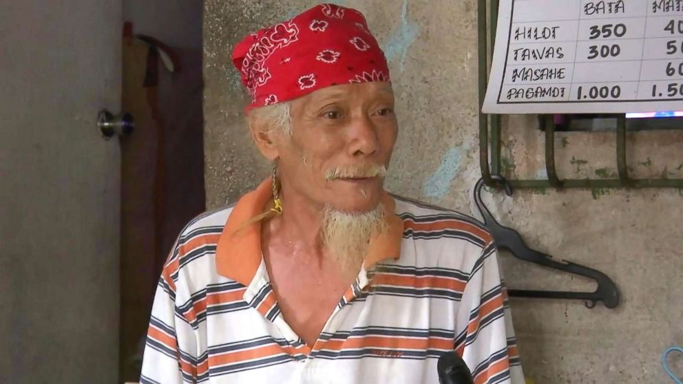 PHOTO: Reynaldo Bustos, the elder brother of Marilou Danley, speaks to ABC News in the Philippines, Oct. 4, 2017. 