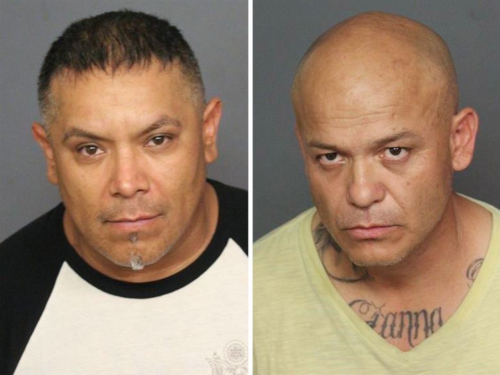 PHOTO: Ricardo Rodriguez, 44, and Gabriel Rodriguez, 48, are two of four suspects arrested on drug and weapons charges at a hotel in Denver on July 9, 2021.