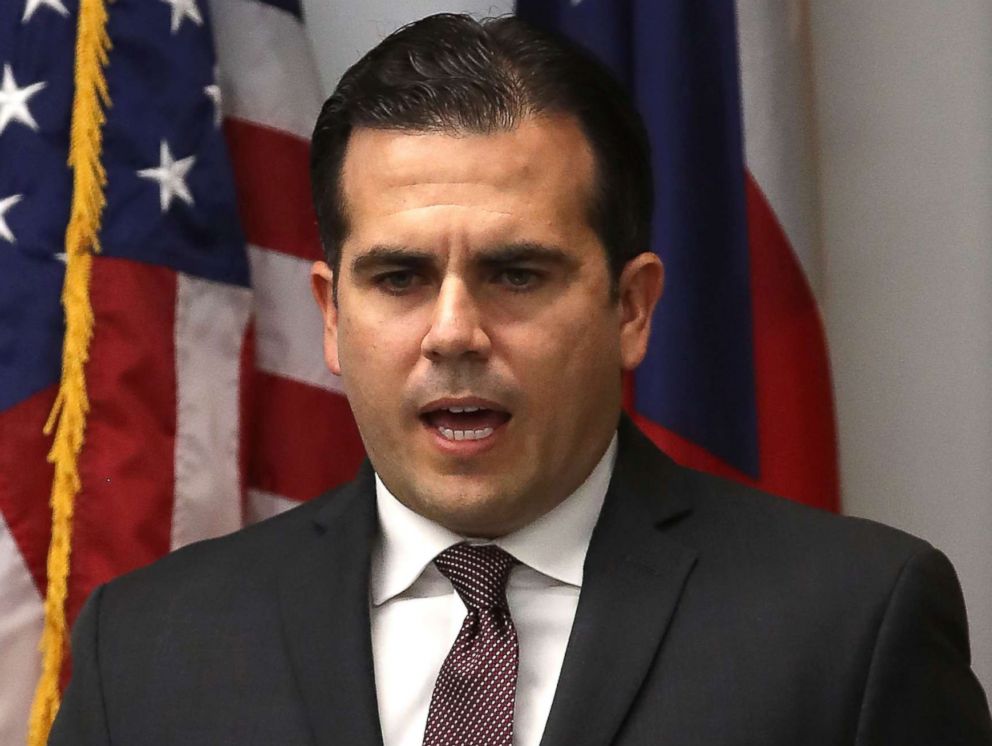 PHOTO: Puerto Rico Governor Ricardo Rossello speaks during a news conference to discuss the historic effects of Hurricane Maria, Nov. 13, 2017 in Washington, D.C.