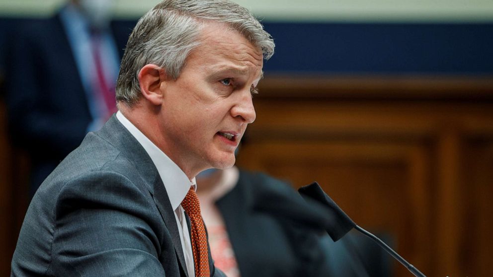 PHOTO: Dr. Richard Bright, former director of the Biomedical Advanced Research and Development Authority, testifies before a House Energy and Commerce Subcommittee on Health on Capitol Hill in Washington, May 14, 2020.